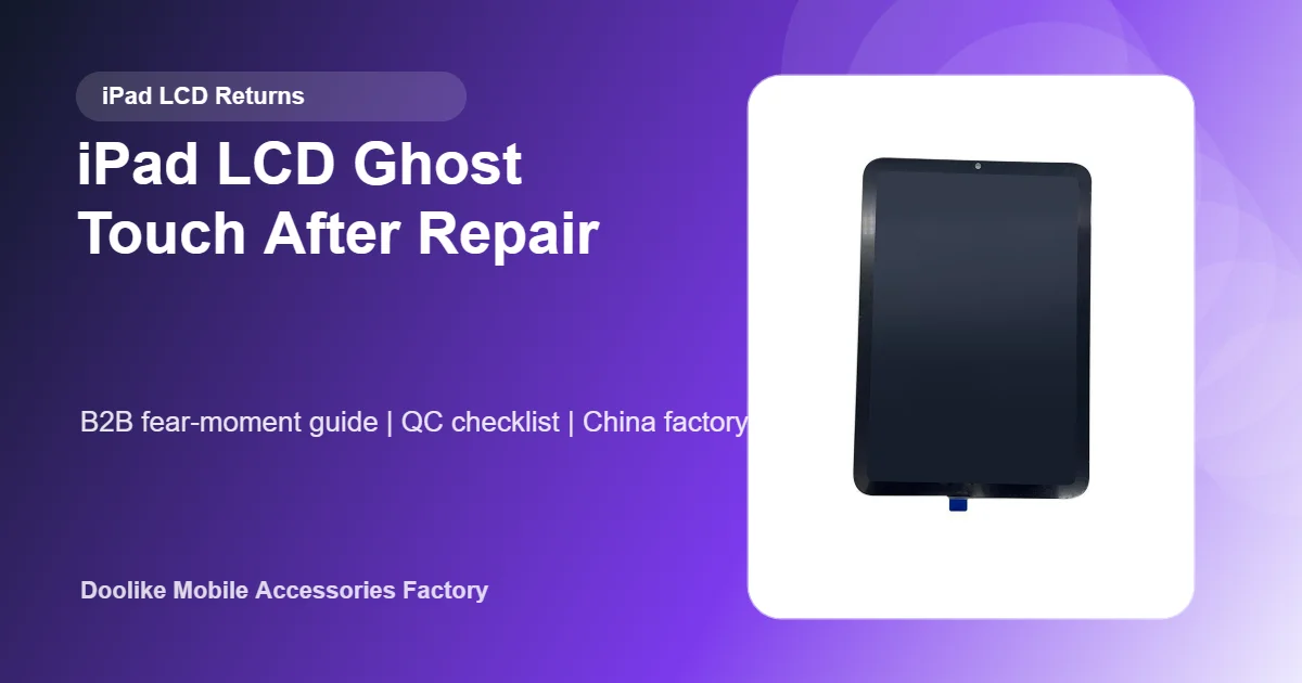 (SHORT TITLE - keep concise) Toque fantasma en LCD de iPad tras reparación: Lista de control de calidad para mayoristas
