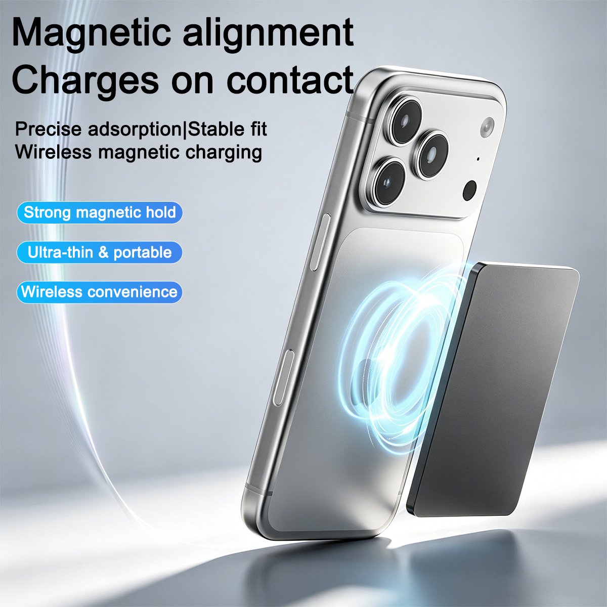 10000mAh Metal Shell Magnetic Wireless Power Bank Wholesale - Image 2