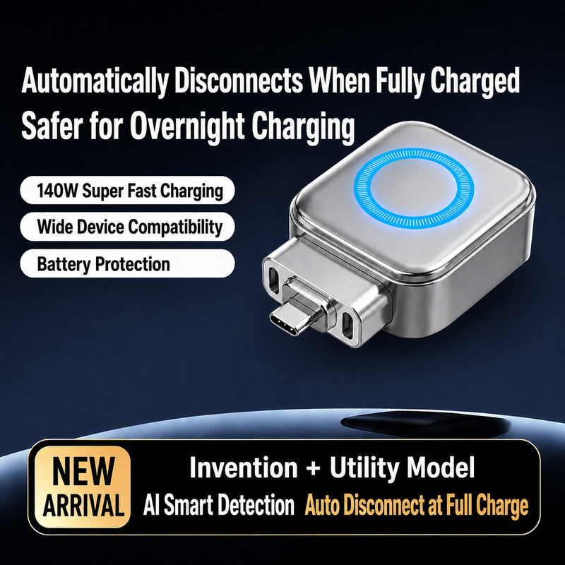 Adattatore protettore di ricarica USB-C 140W con spegnimento automatico AI per la salute della batteria - Image 2