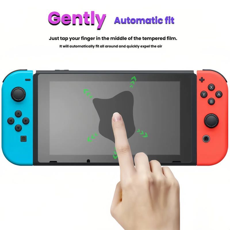 Wholesale Tempered Glass Screen Protector for Nintendo Switch (6.2") - HD Clear & Anti-Blue Light (Purple) - Image 9