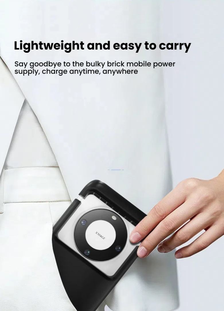 Wholesale Universal Retractable Battery Case Power Bank (Model X12) - Telescopic Back Clip Charger for iPhone & Android - Image 9