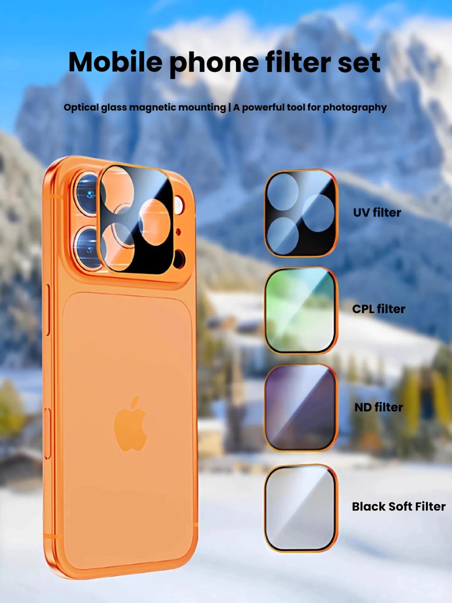 プロフェッショナル撮影用 iPhone対応マグネット式カメラレンズフィルターキット（ND/CPL/UVフィルター付属） - Image 4