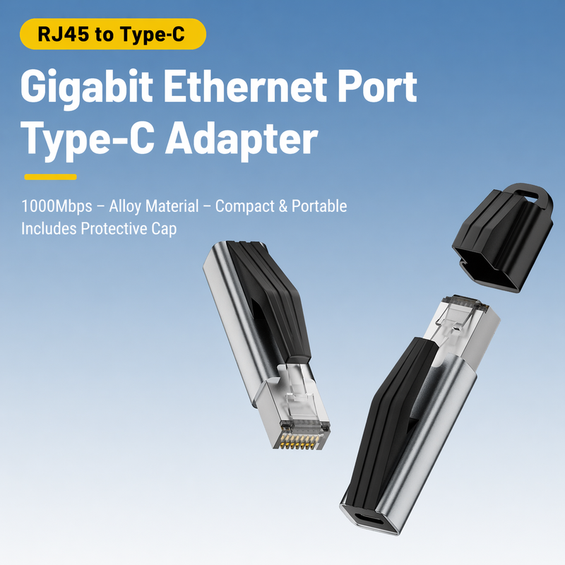 CR-RJ45-M USB-C to RJ45 Gigabit Ethernet Adapter - Image 2