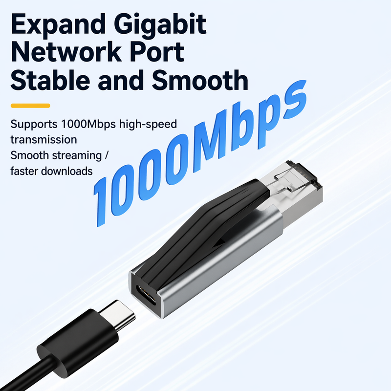 CR-RJ45-M USB-C to RJ45 Gigabit Ethernet Adapter - Image 3