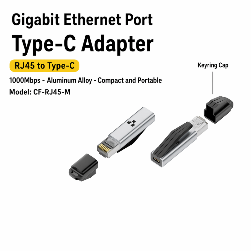 CR-RJ45-M USB-C to RJ45 Gigabit Ethernet Adapter