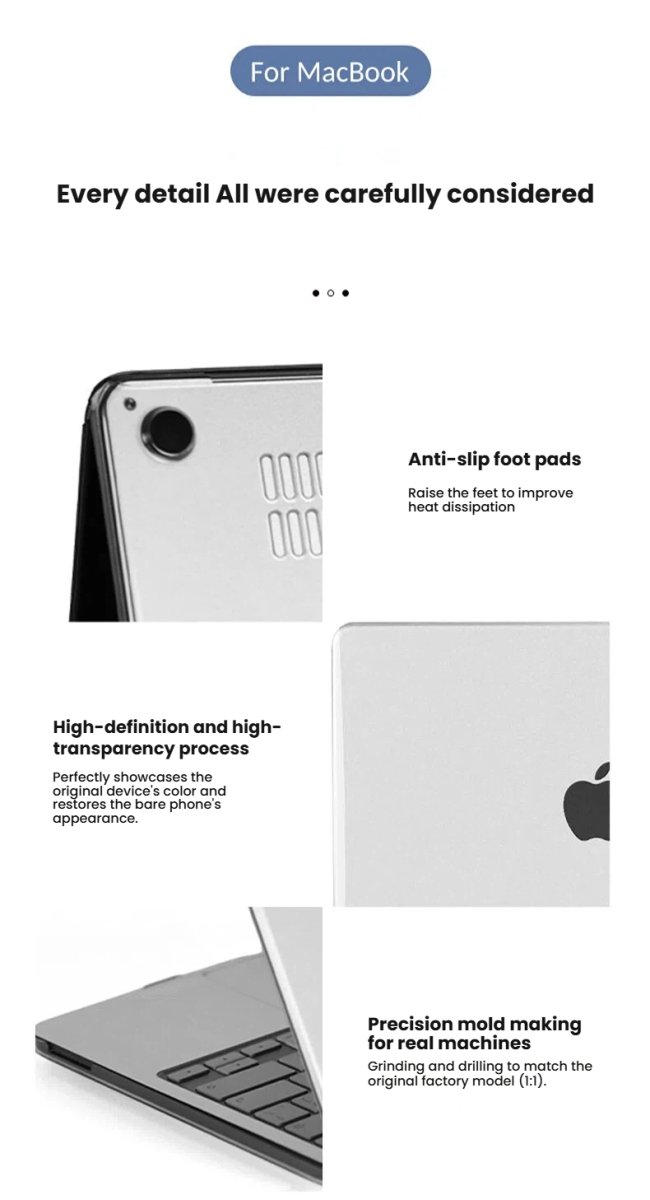 Doolike Neo A18 MacBook Matte & Crystal Hard Shell Protective Case - Image 6