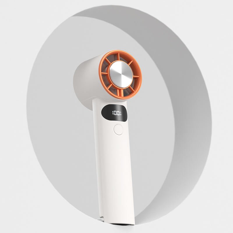 LED 디스플레이 USB 충전식 접이식 휴대용 핸디 선풍기 도매 - Image 2