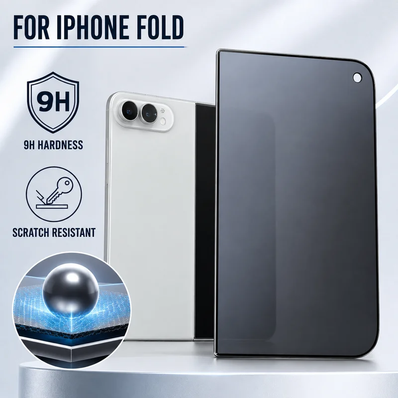 Tempered Glass Screen Protector for iPhone 18 Fold - 9H Full Coverage - Image 2