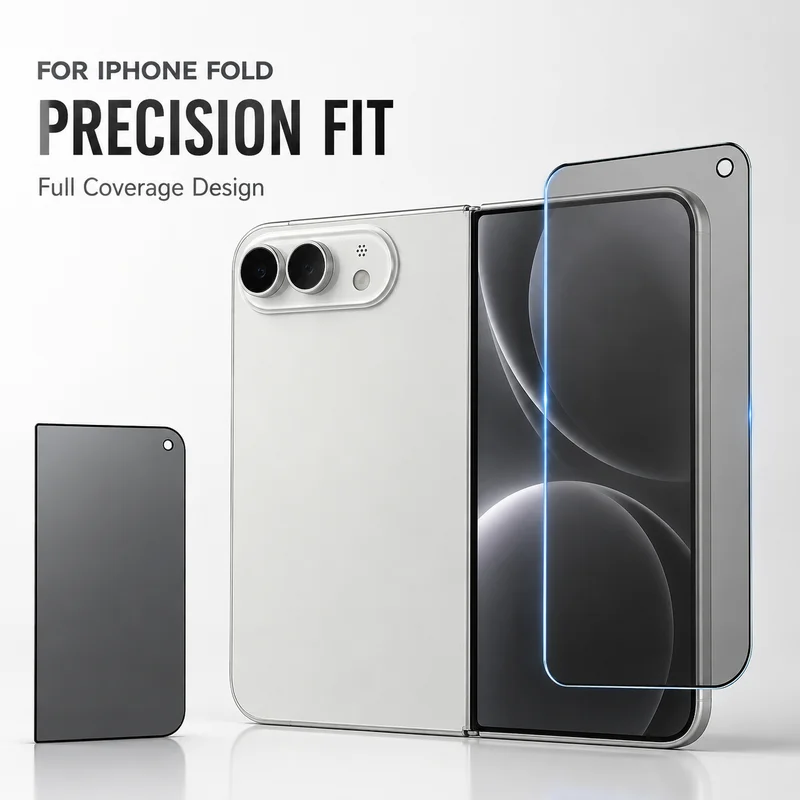 Tempered Glass Screen Protector for iPhone 18 Fold - 9H Full Coverage - Image 4
