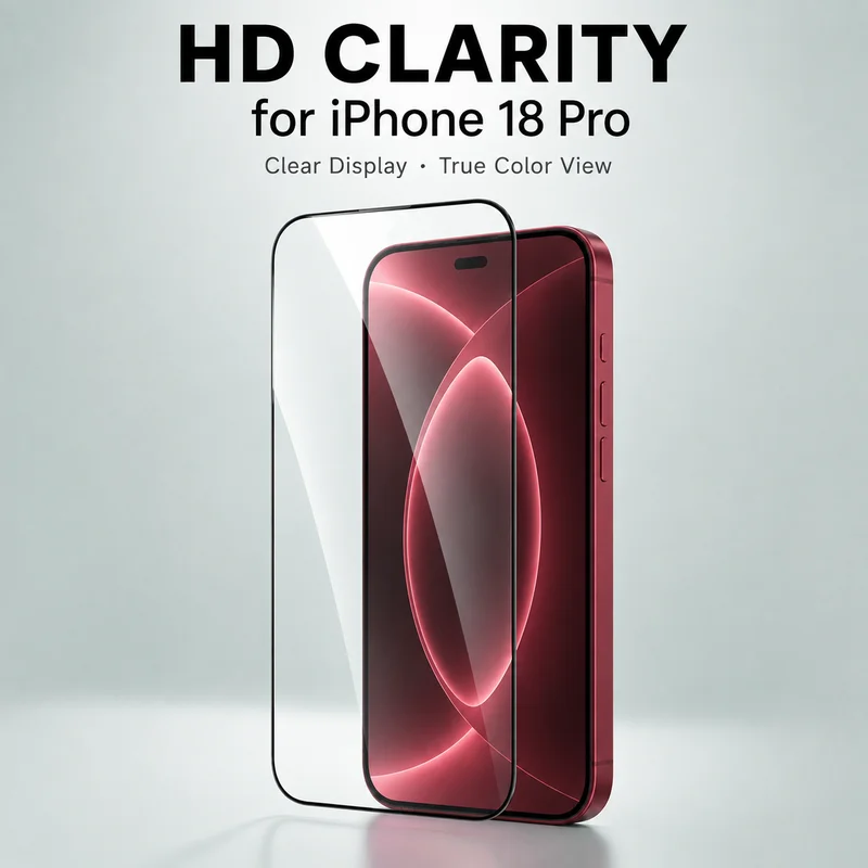 0.33mm 9H HD Clear Tempered Glass Screen Protector for iPhone 18 Pro Max - Image 3