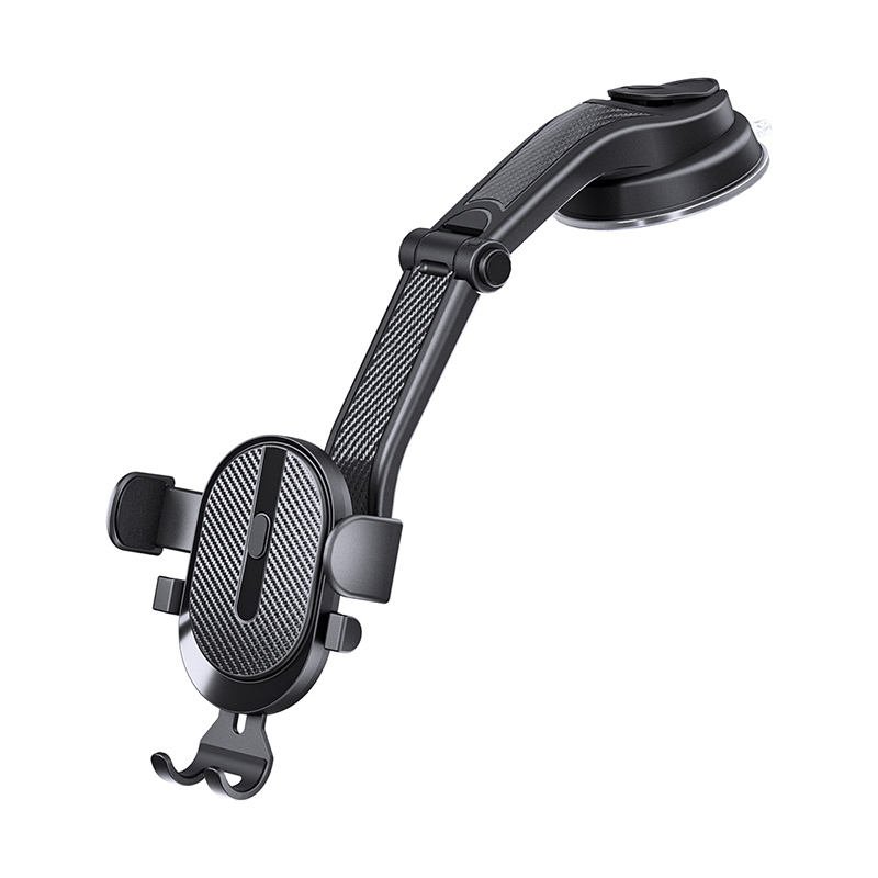 Long-Arm Suction Cup Car Phone Holder with Manual Clamp - Image 5