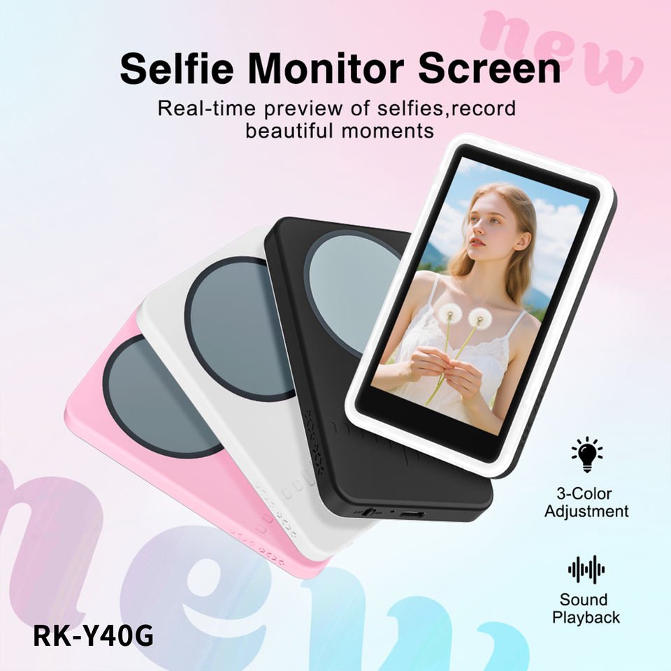 RK-Y40G Wireless Selfie Monitor with Fill Light - Image 5