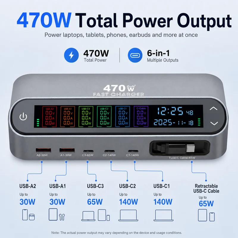شحن PD 3.1 140W مقابل 65W USB-C: ما يجب أن يعرفه المستوردون قبل شراء محطات الشحن