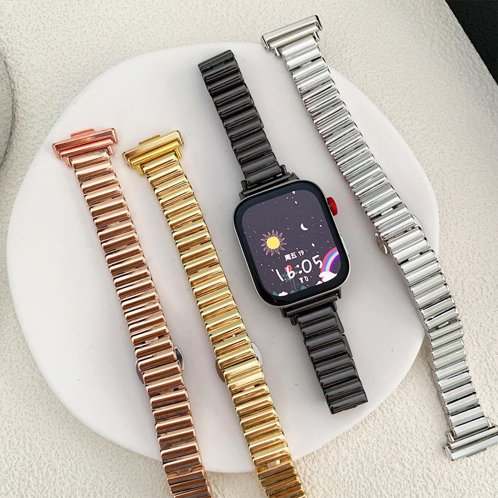 Wholesale Metal Stainless Steel Apple Watch Band 8916 - Adjustable Link Bracelet Strap