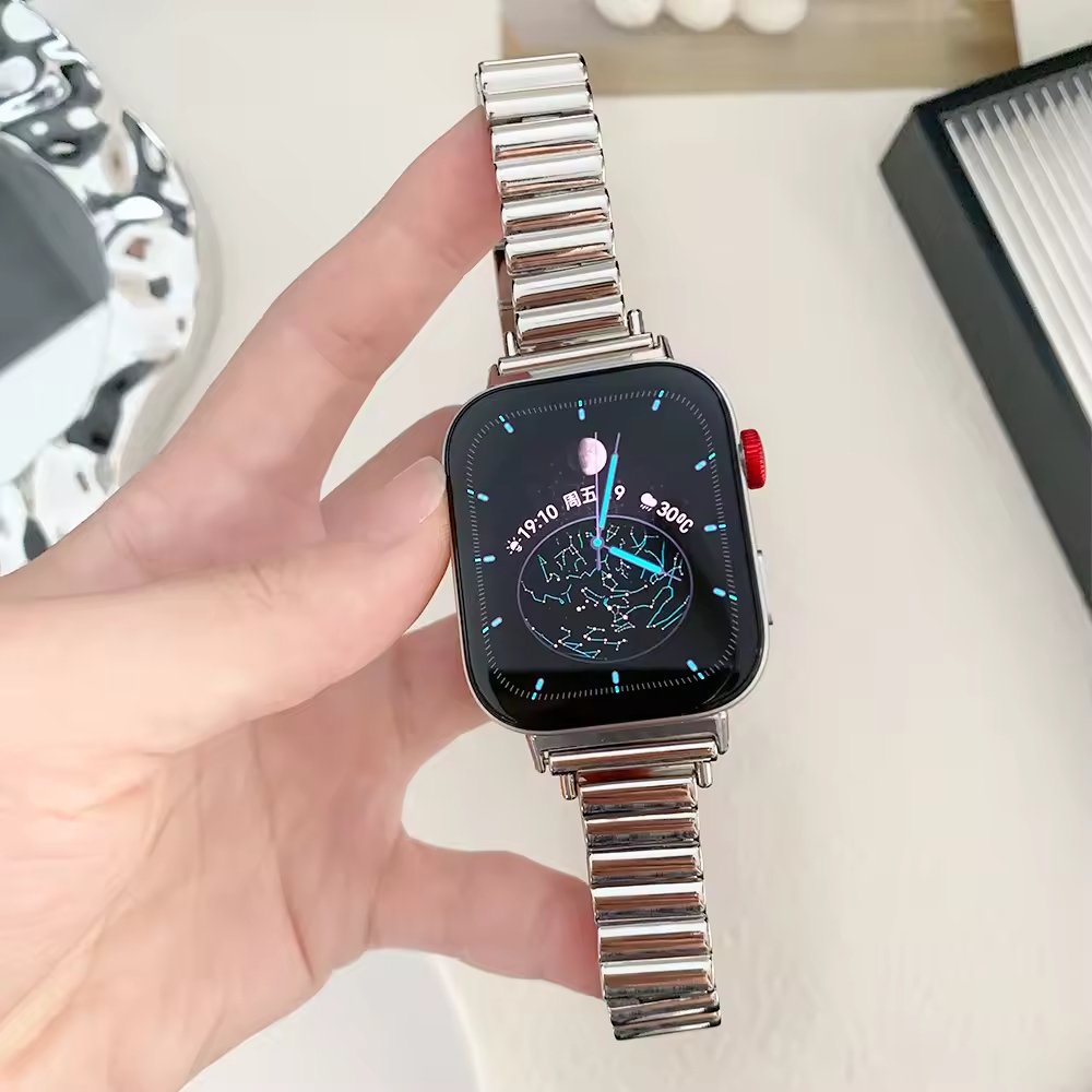Wholesale Metal Stainless Steel Apple Watch Band 8916 - Adjustable Link Bracelet Strap - Image 8