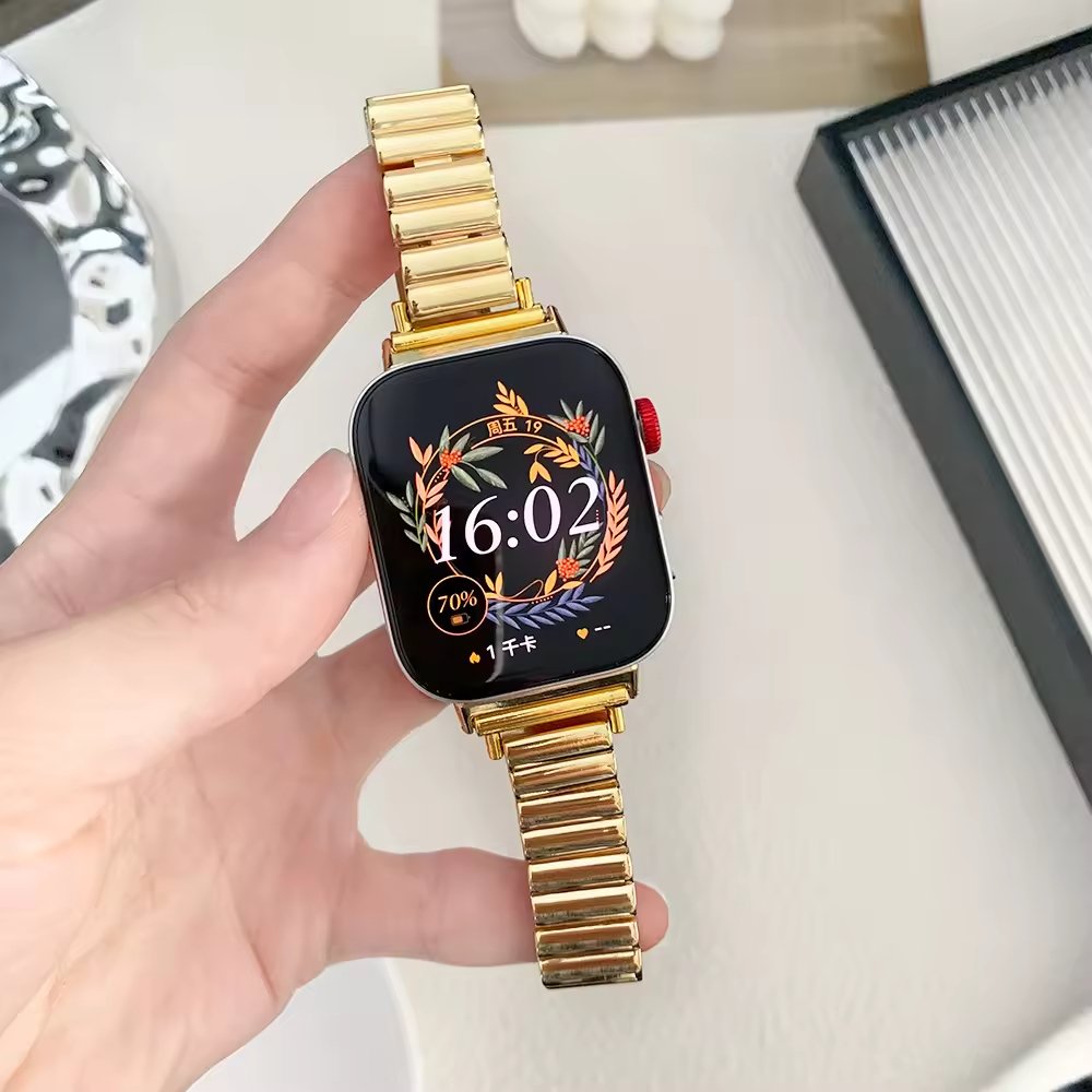 Wholesale Metal Stainless Steel Apple Watch Band 8916 - Adjustable Link Bracelet Strap - Image 9