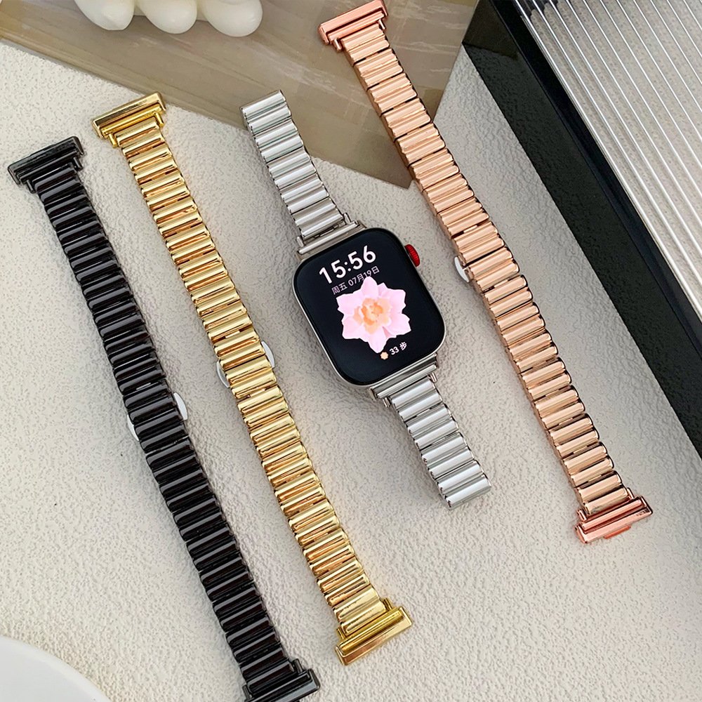 Wholesale Metal Stainless Steel Apple Watch Band 8916 - Adjustable Link Bracelet Strap - Image 11