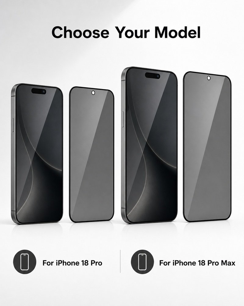 Grossiste Protège-écran Verre Trempé Anti-espion iPhone 18 Pro / 18 Pro Max - Image 4