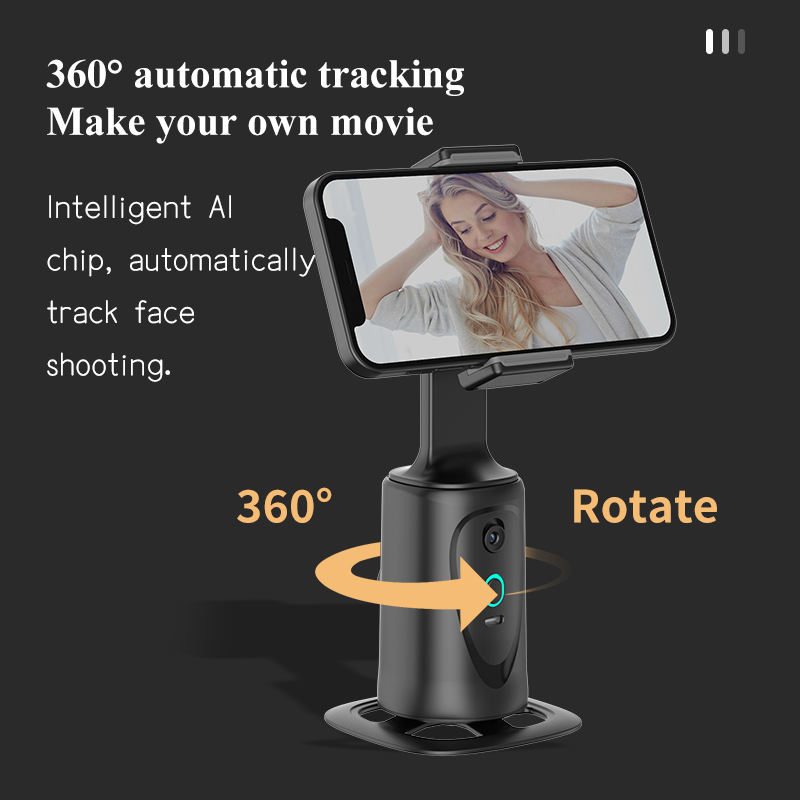 Wholesale Q9 AI Motion Tracking Phone Holder 360° Rotating Smart Gimbal Tripod for Vlog & Live Streaming - Image 4