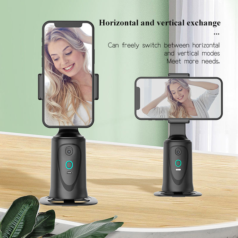 Wholesale Q9 AI Motion Tracking Phone Holder 360° Rotating Smart Gimbal Tripod for Vlog & Live Streaming - Image 5