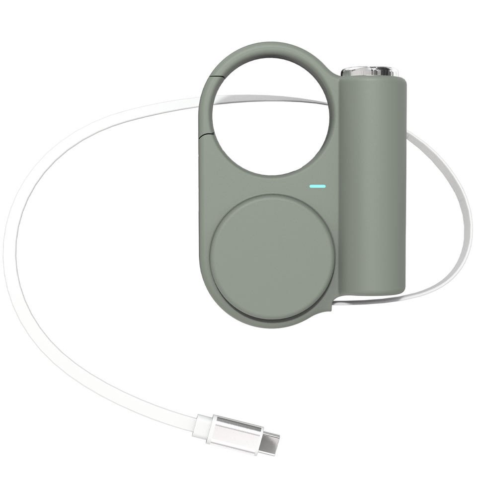 Power bank QJS-02 de 5000mAh 22,5W con gancho y luz LED al por mayor