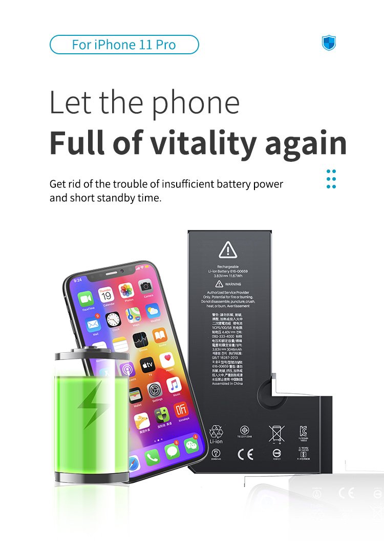 Wholesale Replacement Battery for iPhone 11 Pro - Image 6