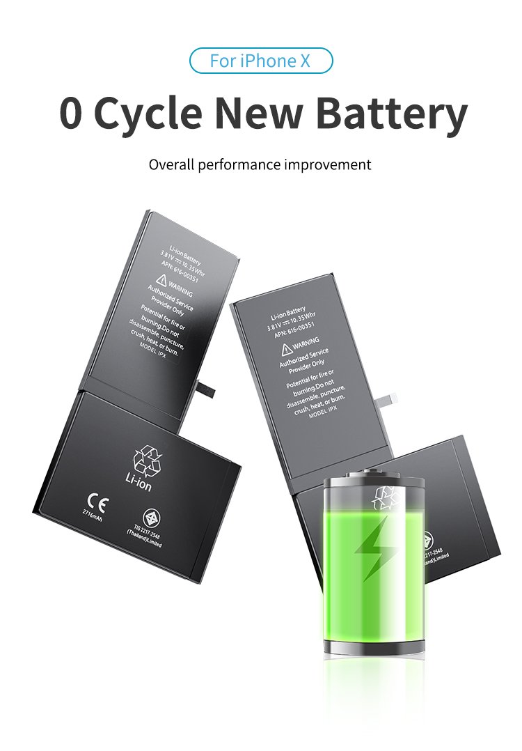 Batteria di ricambio all'ingrosso per iPhone X - Image 6