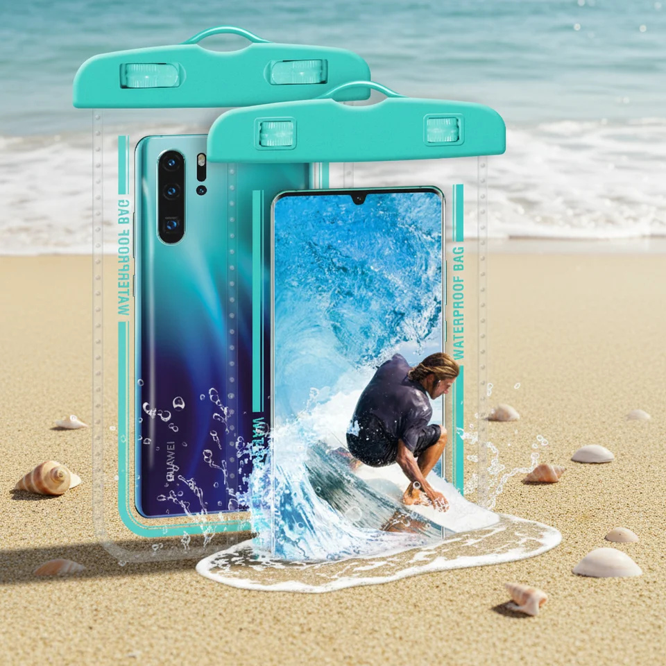 ショルダーストラップ付きタッチ対応防水スマホポーチ卸売