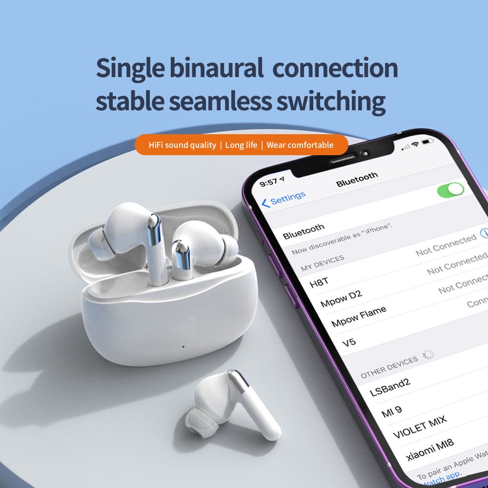 Wholesale TWS Bluetooth 5.3 Earbuds with Active Noise Cancellation - Image 4