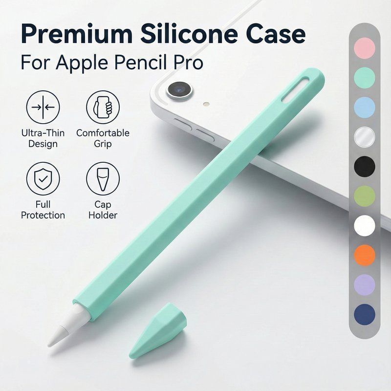 Wholesale Ultra-Thin Silicone Case for Apple Pencil Pro - Magnetic Charging Compatible Protective Sleeve