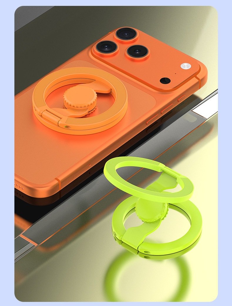 Wholesale Zinc Alloy Magnetic Fidget Spinner Phone Grip with Foldable Stand - Image 4